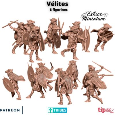 Eskice Miniatures Roman Velites Skirmishers Javelin Throwers Hail Caesar 28mm 15
