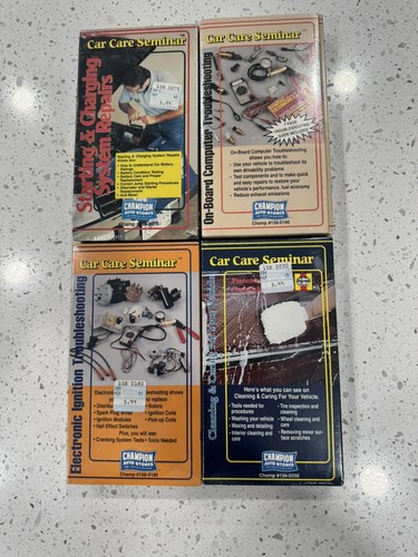 4 VHS Champion Auto Stores Car Care Seminar Brake Fuel System Engine Rebuild