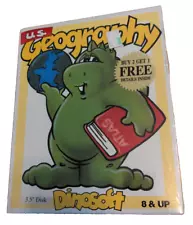 Vintage 1991 Dinosoft U.S Geography Software New