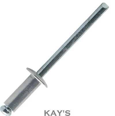 KAYFAST POP RIVETS DOME HEAD OPEN END BLIND A2 STAINLESS STEEL 3mm 3.2mm 4mm 4.8mm 5mm