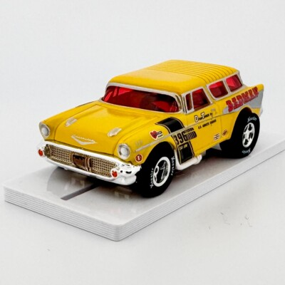 #ad Auto World #x27;57 Chevy Nomad BADMAN Yellow Xtraction New Loose Slot Car $39.75