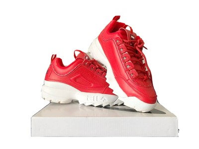 all red fila disruptor
