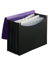 Smead Poly Expanding File Folder, 12 Pockets, 12 Customizable Tiered Tabs, Flap