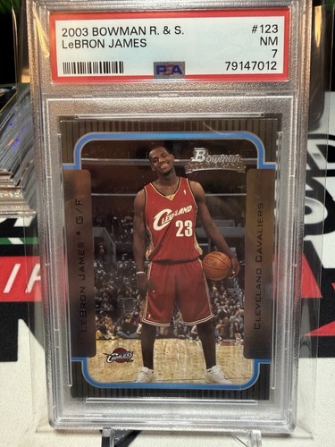 2003-04 Bowman R &S #123 LeBron James Cavaliers RC Rookie PSA 7 NM