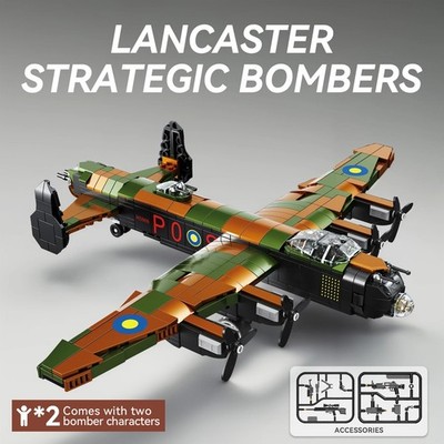 Avro Lancaster WW2 Bomber Flugzeug Bausteine Militär Flugzeug Modellbausatz