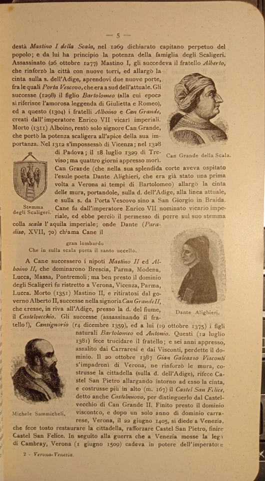 1905 Touring Club Italiano - Guida di linee ferrovie "Verona - Venezia" - Immagine 4 di 4