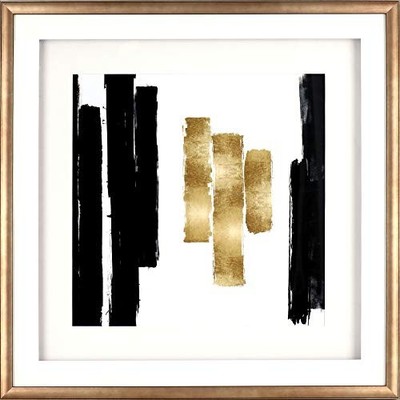 Lorell Blocks Design Framed Abstract Artwork (llr-04476) (llr04476)