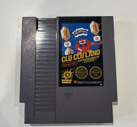 Clu Clu Land Nintendo NES Sleeve & Game VGC Free Postage