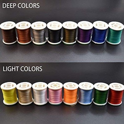 12/16 Colors 3/0 6/0 Fly Tying Thread Series Fly Tying Materials 16 Colors 3/...
