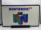 Nintendo 64 Retail Sign Double Sided w/ World Of Nintendo Logo Underneath