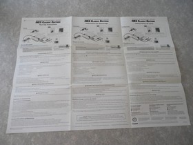 NINTENDO ENTERTAINMENT SYSTEM NES CLASSIC EDITION START UP INSTRUCTIONS POSTER!