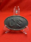 Civil War Style “CS” Oval Belt Buckle – Confederate States Dug Vicksburg