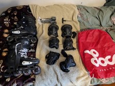 FRX Skates FRX 80 Unisex Size 8 UK Inline Skates Bundle (Pads,Brakes,Bag)