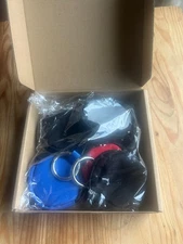 5 Pieces. Portable Jewelry, Ring Organizer Case with Keychain. Small Storage bag