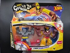 Marvel Heroes Of Goo Jit Zu X-Men 97 Stretchy Heroes Wolverine  Beast Team Pack