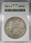 1894-S Morgan Dollar ANACS XF45 Soapbox Holder Circulated KEY DATE $1