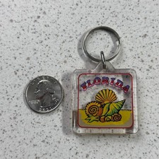 Florida Sea Shells Travel Souvenir Keychain Key Ring 53364