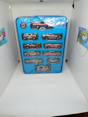 Hotwheels,  2006 Super Chromes Gift Tin 10 Car Set TARGET EXC, NEU