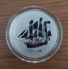 1oz Silver HMS Bounty Coin 9999 Fine Silver