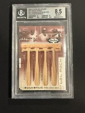 2002 Fleer - Bat Rack Quad Relic Arod Bernie Soriano Palmeiro #RPWS /150 BGS 8.5