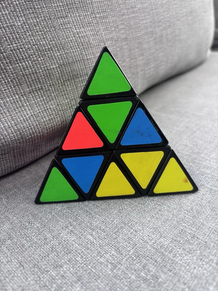 Vintage Pyraminx Pyramid Triangle Puzzle Rubiks Cube - Image 2 of 4
