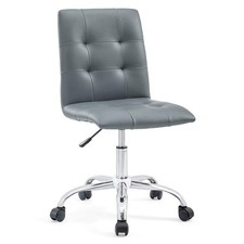 Modway Prim Ribbed Armless Mid Back Swivel Conference Office Chair