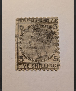 NEW ZEALAND HIGH VALUE STAMP # 60, CV $ 700.00