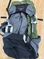 Osprey Luna 70 Backpack Women’s Small Hiking Camping Bag 7075AL Green & Grey
