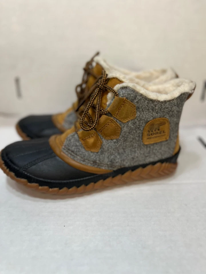Botas impermeables Sorel Out N About plus para mujer talla 7 lana aislada invierno pie Foto 4 de 4