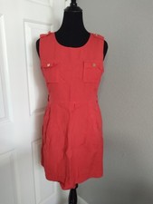 Calvin Klein Size 14 Orange Dress