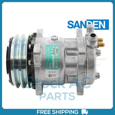 New Compressor for OE Sanden SD5S14 - 133mm 2 Groove Clutch 24V