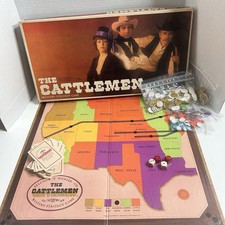 1977 The Cattlemen Board Game Western Strategy Game Complete