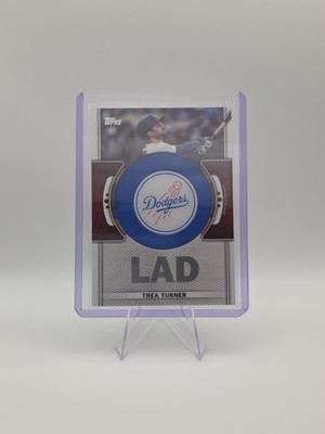 2023 Topps Series 1 TREA TURNER Team Logo Patch Relic No. TLP-TT Dodgers