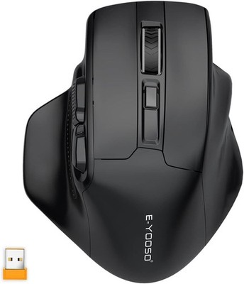 Funkmaus Kabellos Ergonomisch 6 Tasten 4800 DPI USB Computermaus PC Laptop leise