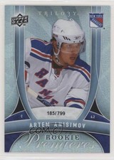 2009-10 Upper Deck Trilogy Rookie Premieres 185/799 Artem Anisimov #154 0a3