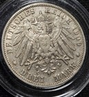 1909 A German Empire 3 Mark Silver Coin — photo 2