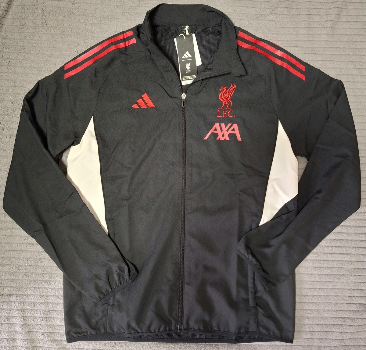 NEW Liverpool FC 2025-26 Adidas Pre-Match Jacket Black Red Mens