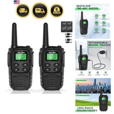 Long Range Walkie Talkies for Adults FRS Two Way Radio NOAA LED Flashlight