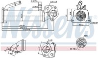 KÜHler, AbgasrÜCkfÜHrung FÜR Ford - Nissens 989322