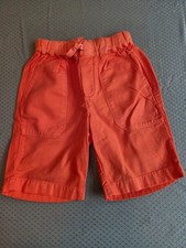 Boys 8 Crewcuts JCrew NEW Orange Drawstring Pull-on Cotton Shorts