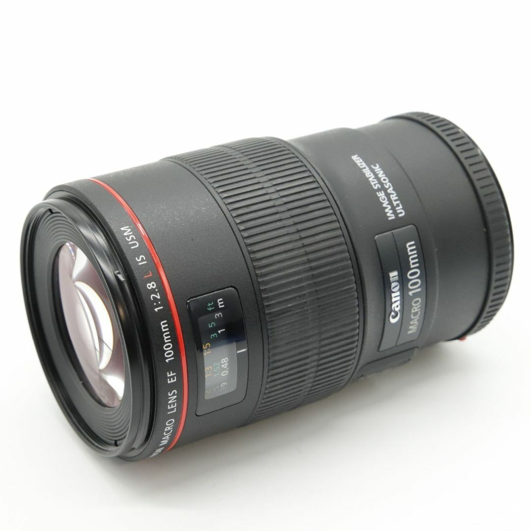Canon EF 100mm F2.8L Macro IS USM Lens Mint condition w/Caps+Hood