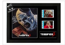 Terrifier 3 Signed Cast Signed Film Cell Stunning Display COA David  Thornton