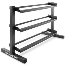 3-Tier Dumbbell Weight Storage Rack, Heavy-Duty Steel