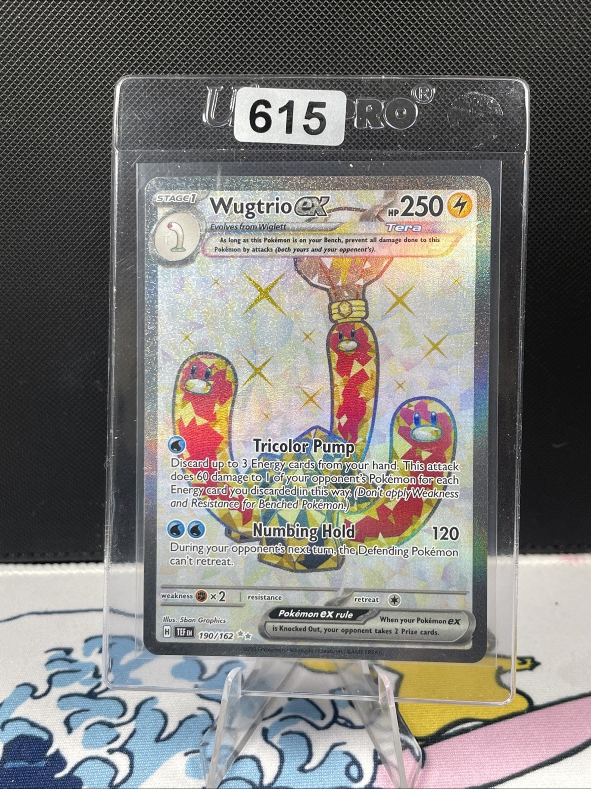 Wugtrio EX 2024 Temporal Forces Full Art Ultra Rare Pokemon Card 190/162 (615)