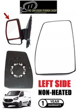 Fits Ford Transit Custom 2012-2023 Left Wing Mirror Glass With Base Non-Heated