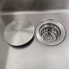 110mm Stainless Steel Sink Drainer Seal Cover Keep Your Sink Spotless and Dry