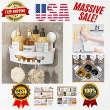 Multifunctional Suction Corner Shower Caddy - Holds Up to 22 lbs  Easy Install