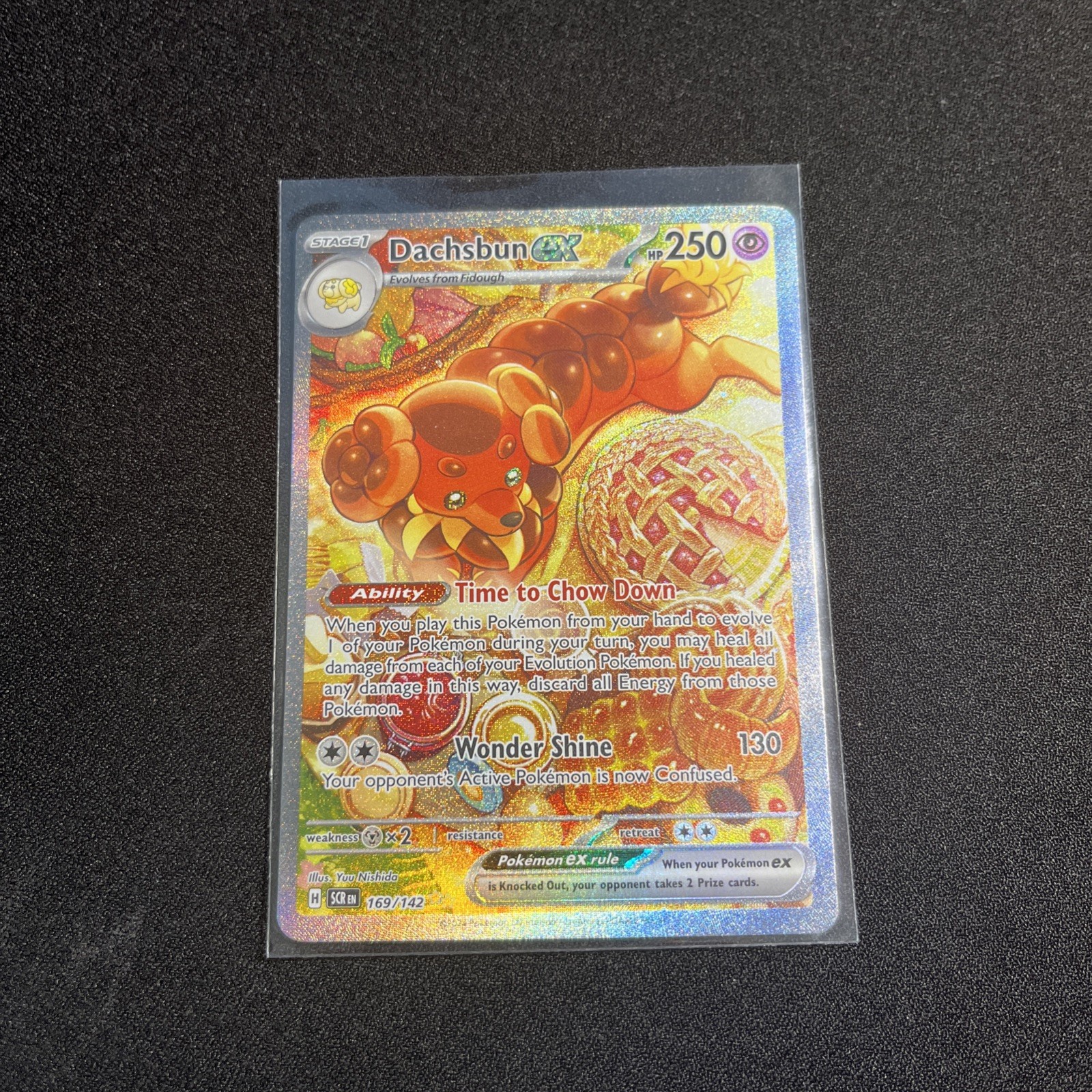 Dachsbun ex 169/142 Special Illustration Rare Stellar Crown Pokemon Near Mint
