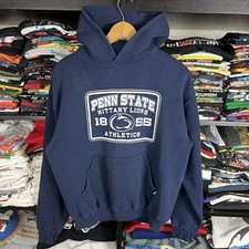 Vintage Penn State Lions Russell Hoodie Size Medium Sweatshirt Pullover Y2K 90s