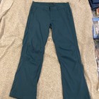 Prana Halle Hiking Roll Up Pants Womens Size 16 Outdoors Trail Stretch Green